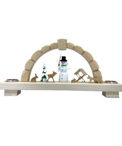 Teelichtschwibbogen – Schneemann & Tiere