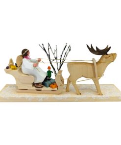 Christkind auf Schlitten