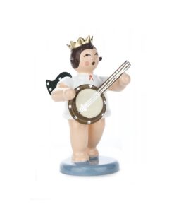 Engel mit Banjo und Krone