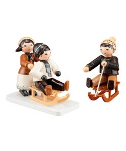 Schlittenkinder, braun