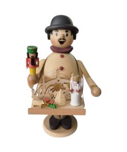 Räuchermann Max als Weihnachtsmarktverkäufer