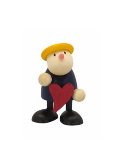 Figur mit Herz, Hans stehend mit Herz
