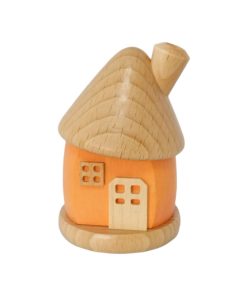 Räucherhaus rund / orange