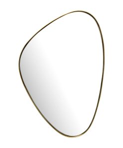 Wandspiegel Asymmetrisch 46×70 cm Metall Design Hängespiegel Gold Eisen Dekospiegel
