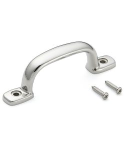 Edelstahlmöbelgriff SUS316, 120 mm (4,8″) 2LC-120. Griff aus feinstem korrosionsfreiem Edelstahl V4A (SUS316) für hochwertige Einrichtungen, sowie für den Außenbereich, feuchte, raue und hochkorrosive Umgebungen von Sugatsune / LAMP® (Japan)