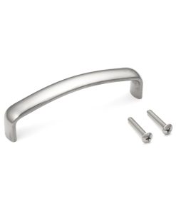 Edelstahlmöbelgriff SUS316, 95,9 mm (3,8″), EK-R635/M und EK-R635/S. Möbelgriff, aus feinstem Edelstahl V4A (SUS316) für hochwertige Einrichtungen, sowie für den Außenbereich, feuchte und raue Umgebungen von Sugatsune / LAMP® (Japan)