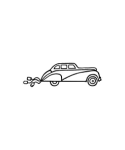 Mini Motivstempel Hochzeit Hochzeitsauto