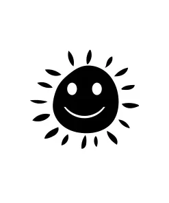 Mini Motivstempel lachende Sonne