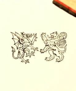 Motivstempel Drache und Löwe Wappenmotiv