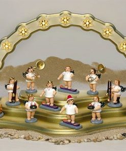 Engel mit Adventkranz, ohne Krone