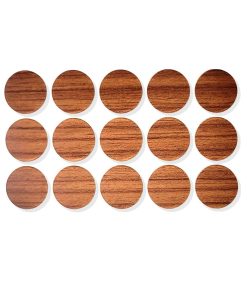 15 Stück selbstklebende Bohrlochabdeckung aus Kunststoff, Oberfläche: braun, 20 mm (0,8″) 5136016. Schraubenlochabdeckung aus Kunststoff für Möbel, Schrank, Tisch, Bett, Küchenschränke und viel mehr, von EMUCA