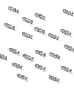20 Stück robuster Verbindungsbolzen für Bohrung ⌀6 mm, aus Stahl, 11 mm (7/16″), 8905305. Stabiler Exzenterstift für Möbelverbindung und viel mehr, von EMUCA