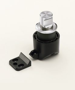 ZweiL® Druckknopf-Verschluss mit Grifffunktion, aus Edelstahl SUS316, ZL-2901. Hochwertiger massiver und eleganter Druckknopf aus feinstem Edelstahl V4A (SUS316) für exklusive Raumgestaltung, von ZweiL® / Sugatsune (Japan)