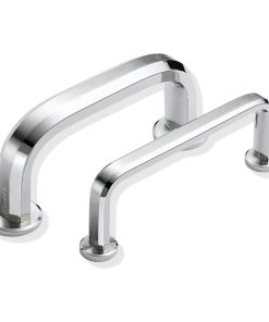 ZweiL® Halterung für Edelstahl-Möbelgriff zum Befestigen auf Glastür, 25 mm, ZL-2301-2025. Halterung aus feinstem Edelstahl V4A (SUS316) zum Befestigen von Edelstahlmöbelgriffen auf Glastür für exklusive Raumgestaltung und hochwertige Einrichtungen von Su